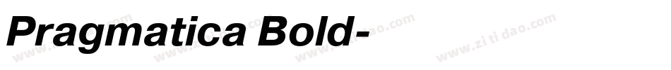 Pragmatica Bold字体转换